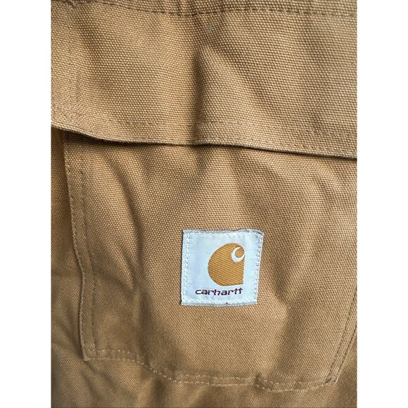 Vintage Carhartt Siberian Parka Jacket Mens 2XL Brown Quilt Lined Hooded 90s - Picture 4 of 9